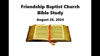 August 28 2024  Wednesday Bible Service [upl. by Nylear]