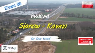 S6 Koszalin Sianów  Sławno Kawno Budowa edroneye poland polska [upl. by Bible]