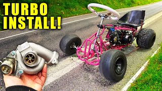 125cc TURBO Go Kart Build  Part 2 Fuel Injected [upl. by Nnylacissej]