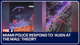 Miami police debunk rumor of alien at mall [upl. by Colburn]