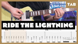 Metallica  Ride the Lightning  Guitar Tab  Lesson  Cover  Tutorial [upl. by Nimzaj]