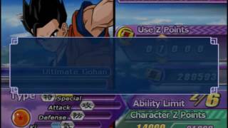 DBZ BT3 Character Customization amp Character Passwords [upl. by Assirt327]