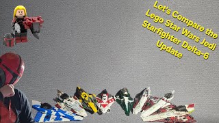 Lets Compare the Lego Star Wars Jedi Delta6 Starfighters update [upl. by Kara-Lynn]