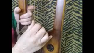 Anglo Saxon Lyre tuning and playing [upl. by Aihsiym]