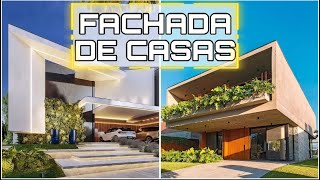 55 FACHADAS de CASAS MODERNAS  TENDÊNCIA 2024 de FACHADAS CONTEMPORÂNEAS  DICAS E IDEIAS [upl. by Lundgren]