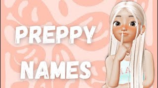 Preppy names ideas to give at your account ZEPETO💝✨ [upl. by Tnayrb]