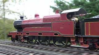 Gauge 1 live Steam LMS Claughton later Patriot class running in the garden [upl. by Charo]