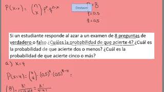 Distribución BINOMIAL Ejercicios Resueltos 2022 [upl. by Ledba]