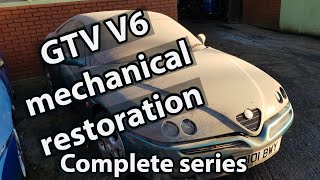 Alfa Romeo Gtv V6 mechanical restoration complete series in 1 video [upl. by Anerbas]