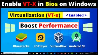 How to Enable Virtualization in Windows 10  2 Ways to Enable VTx in Bios Settings Easily [upl. by Glantz279]