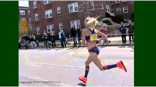 Boston Marathon 2013 Run Form  Pro Women Super Slomo [upl. by Inness]