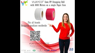 VIJAYCO® 5mm Strapping on Strapack Machines SQ 800 [upl. by Durrace903]