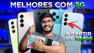 OFICIAL  Os 5 Melhores Smartphones com 5G para comprar SEM MEDO em 2023 a partir de R89900 [upl. by Yaner192]