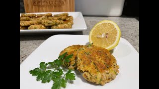 Zucchini amp Crab Frittelle fritters [upl. by Leunam]