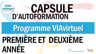 Programme VIAvirtuel1ère et 2e année [upl. by Enilorac]