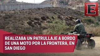 Hieren a agente fronterizo con piedra lanzada desde Tijuana [upl. by Eaton308]