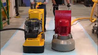 Planetary Concrete Floor Grinder vs WerkMaster MultiDisc Concrete Floor Grinder [upl. by Molli845]