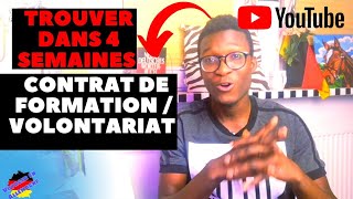 Trouver URGENMENT dans 4 semaines un contrat de FORMATION ou VOLONTARIAT  est ce possible [upl. by Enelyt]