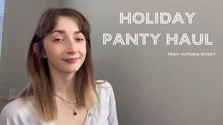 My VERY SEXY Victoria Secret Holiday Panty Try On Haul [upl. by Weidman864]