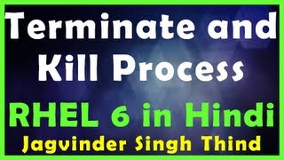 ✅ How to Terminate and Kill the Process with process id or pattern etc  RHEL6 in Hindi [upl. by Aihsenor]