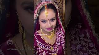 Reception makeup youtubeshorts highlookbridalhairlook hairstyle trending viral love makeup [upl. by Enelez220]