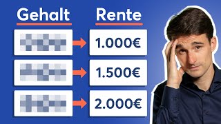 Arm im Alter Wieviel du für 1000 1500 2000€ Rente verdienen musst [upl. by Britte]