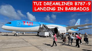 TUI Dreamliner  B7878  Landing into Barbados BGI [upl. by Timothea]