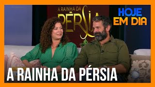 Bárbara Borges e Iran Malfitando falam da emoção de viver um casal em A Rainha da Pérsia [upl. by Keller]