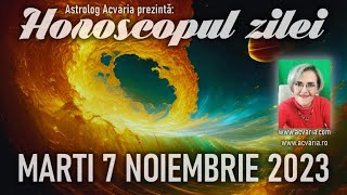 INSPIRATIE DIVINA 🍂⭐HOROSCOPUL DE MARTI 7 NOIEMBRIE 2023 cu astrolog Acvaria [upl. by Naerb]