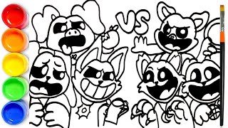 How to draw Smiling Critters vs Frowning Critters  Smiling Critters VS Frowning Critters [upl. by Fortune]