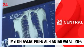 Piden adelantar vacaciones de verano por brote de Mycoplasma  24 Horas TVN Chile [upl. by Rust663]