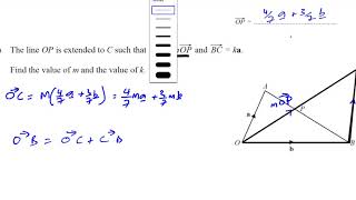 058041ON17 IGCSE Paper 41 Q11d ii Vector Geometry [upl. by Yekcim]