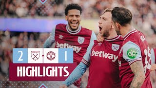 West Ham 21 Manchester United  Late Penalty Secures The Three Points  Premier League Highlights [upl. by Klotz942]