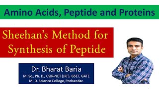 Sheehans method for synthesis of peptide  Dr Bharat Baria [upl. by Rondi]