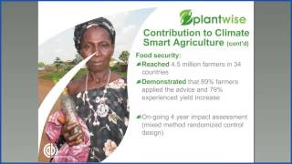 Promising Innovative Extension Approaches for ClimateSmart Agriculture The Plantwise Example [upl. by Walden]