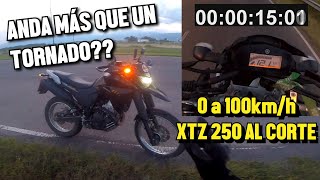 VELOCIDAD MAXIMA YAMAHA XTZ 250 NO FUE COMO ESPERABA🤔🏇💨 [upl. by Lleuqram]