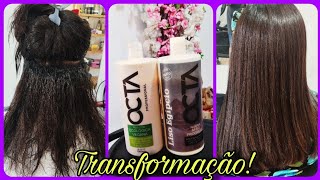 Progressiva Liso Egípcio da Octa uso Profissional  Liso Espelhado cabelo progressiva hair [upl. by Okiruy]