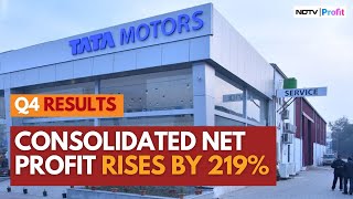 Tata Motors Q4 Results 2024 Profit Jumps Over Threefold On Deferred Tax Writeback [upl. by Matti]