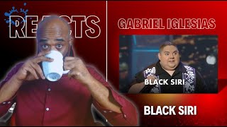 Actor reacts  Black Siri  Gabriel Iglesias [upl. by Muiram]