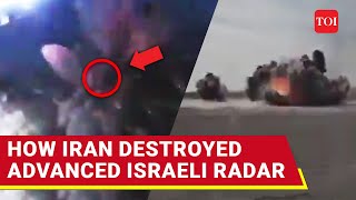 Iranian Guided Missile Destroys Hightech Israeli Radar At Nevatim Iran Releases Video From Oct 1 [upl. by Nelleh]