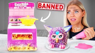 I Made Cakes in the BANNED Easy Bake Oven [upl. by Eerahc]