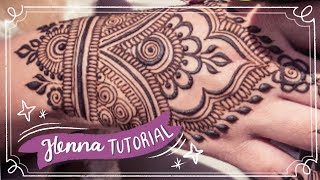 Easy Henna Design for Beginner  Hand Henna [upl. by Vinay58]