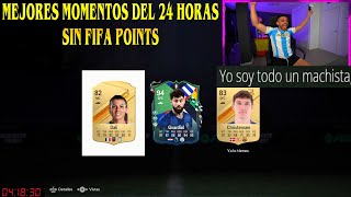 DjMaRiiO MEJORES MOMENTOS DEL 24 HORAS SIN FIFA POINTS EN EA SPORTS FC 24 [upl. by Ennaehr]