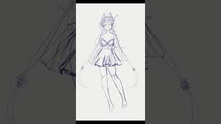 Miyuki sketch illustration art wip [upl. by Eidod174]