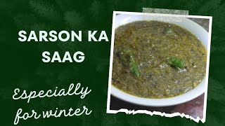 sarson ka saag  Traditional recipe [upl. by Nomaid659]