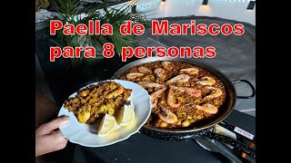 Paella de Mariscos para 8 personas  Seafood Paella [upl. by Aneerehs]