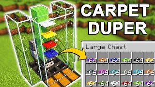 The BEST Carpet Duplicator Glitch FARM in Minecraft 121 Tutorial [upl. by Golter]