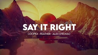 Coopex Feather Alex D’Rosso  Say It Right [upl. by Sharon365]