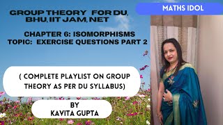 Lec 612 Exercise questions of Chapter 6 of isomorphisms Part 2 In Hindi [upl. by Lehcyar]