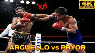 Alexis Arguello Nicaragua vs Aaron Pryor USA  KNOCKOUT Fight  4K Ultra HD [upl. by Ettenim]